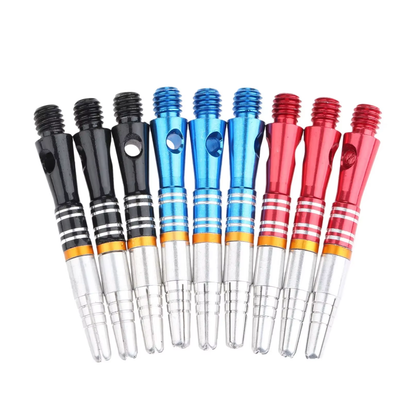 3 Pcs /Lot Aluminum Dart Shafts 40Mm 2BA Thread 360 Degree Rotating Dart Shaft Darts Accessories 3 Colors Red Blue Black